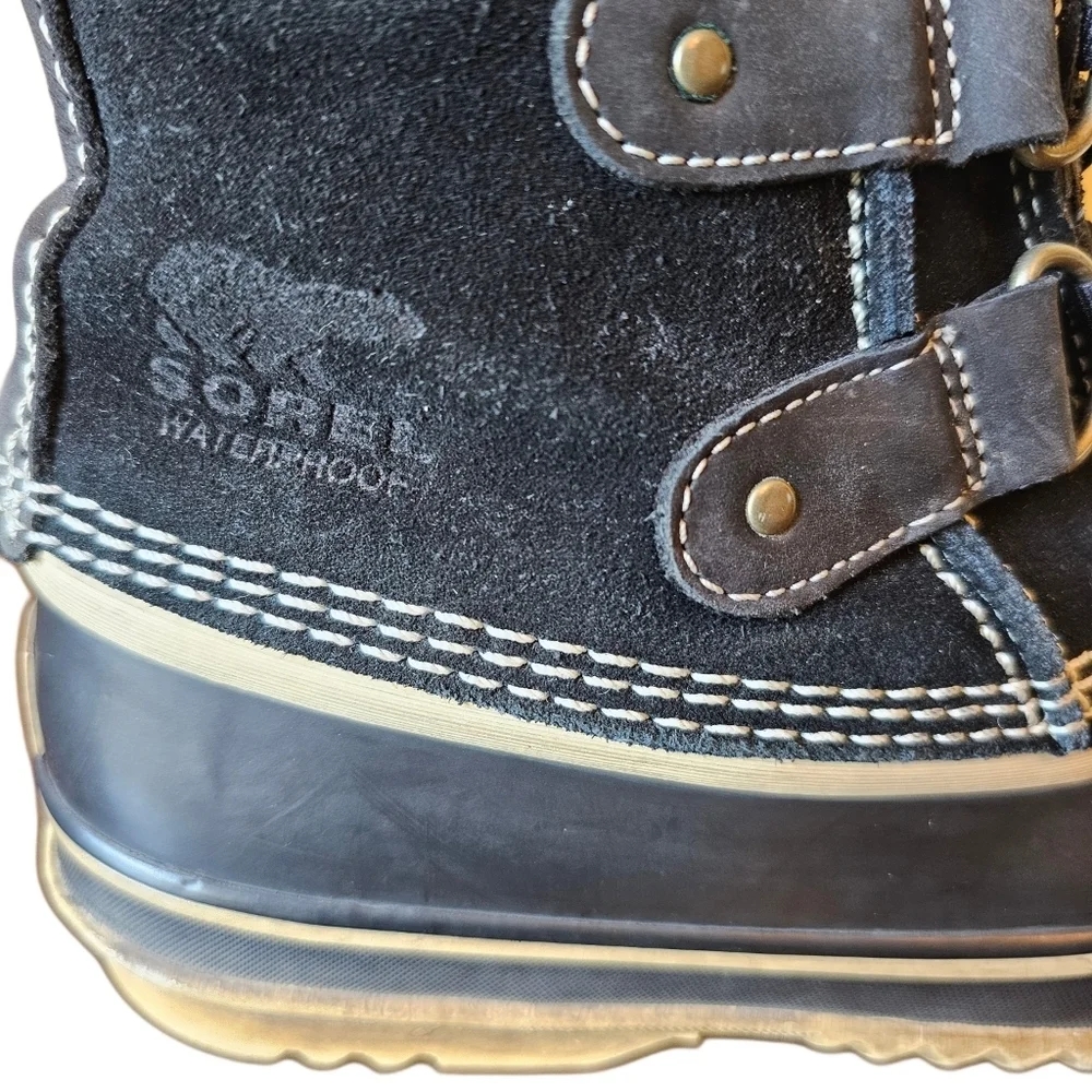 Sorel women's waterproof winter snow boots size 6 black - Picture 3 of 10